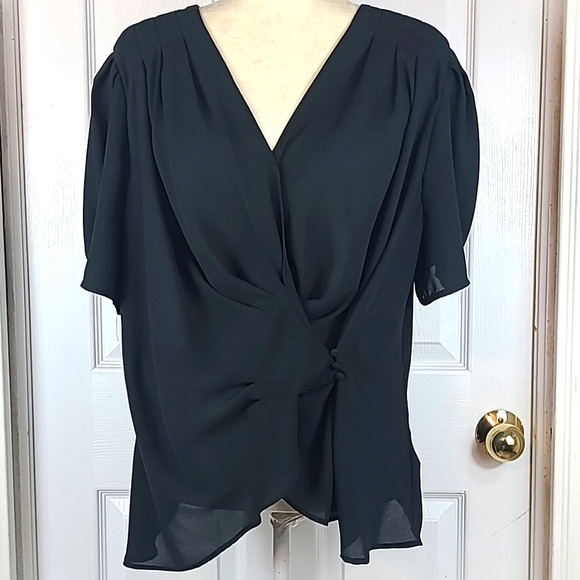 Who What Wear Tops - Who What Wear Crossover Blouse